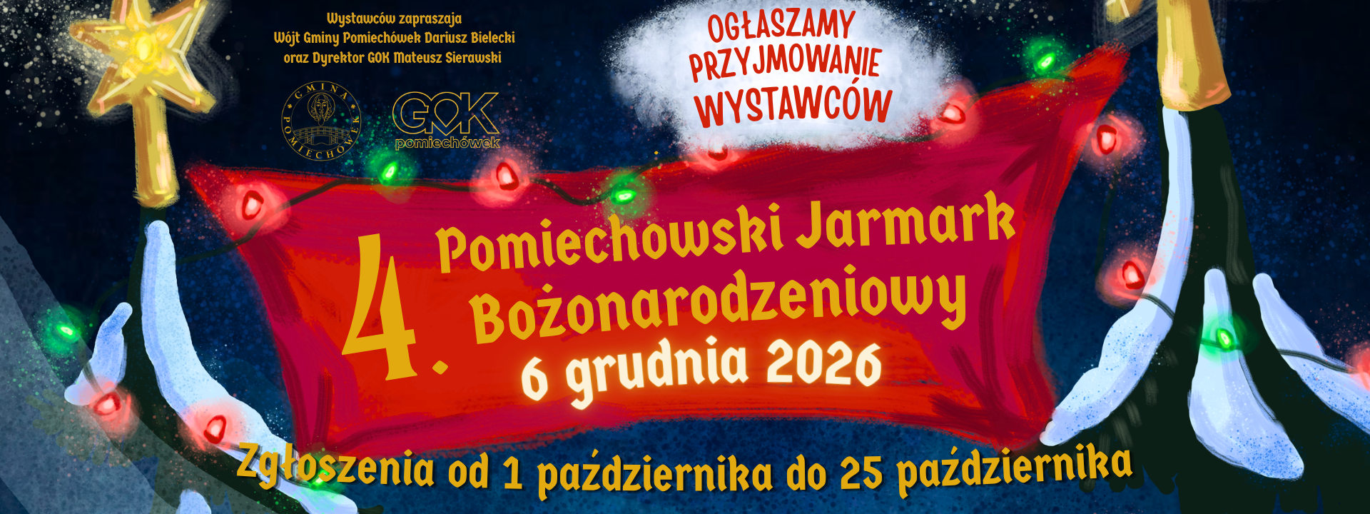 Jarmark w GOK Pomiechówek – zapisy dla wystawców. Przejdź do strony jarmarku